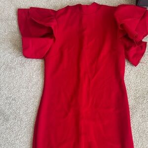 SHEIN Vibrant Red Petite Dress